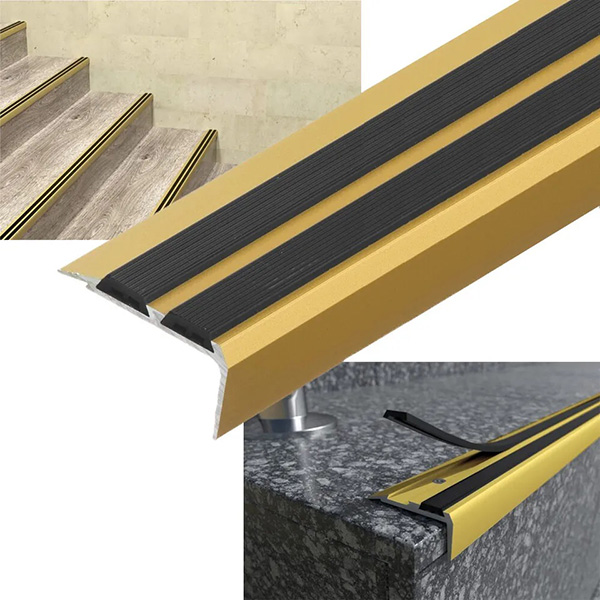 0.9m Stair Edge Nosing Trim Aluminium Step Stair Nose Edging Strip for Wood Carpet