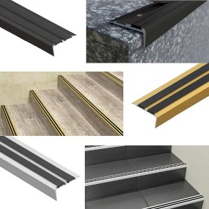 0.9m Stair Edge Nosing Trim Aluminium Step Stair Nose Edging Strip for Wood Carpet