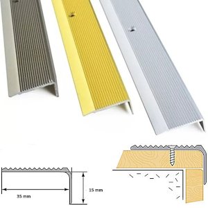 0.9Meter Anodised Aluminium Stair Nosing Edge Trim Step Nose Edging Nosings