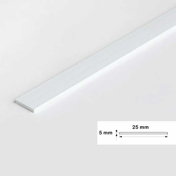 1 Metre PVC Flat Bar Door Strip – Durable Protective Seal