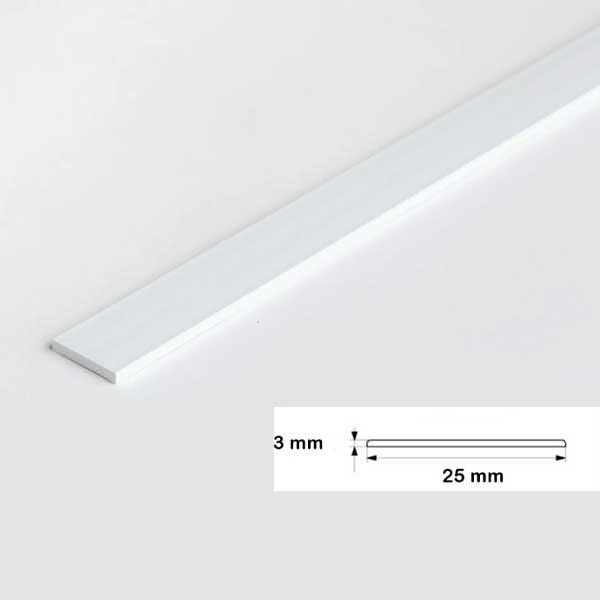 1 Metre PVC Flat Bar Door Strip – Durable Protective Seal
