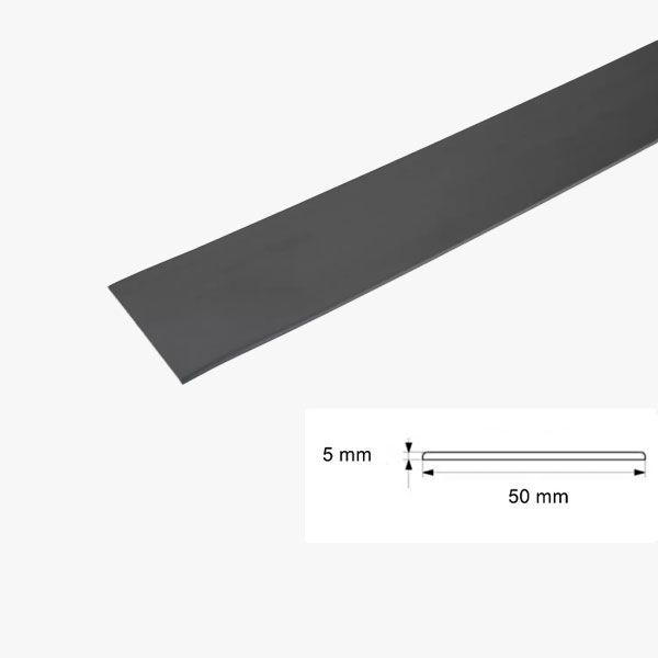 1 Metre PVC Flat Bar Door Strip – Durable Protective Seal