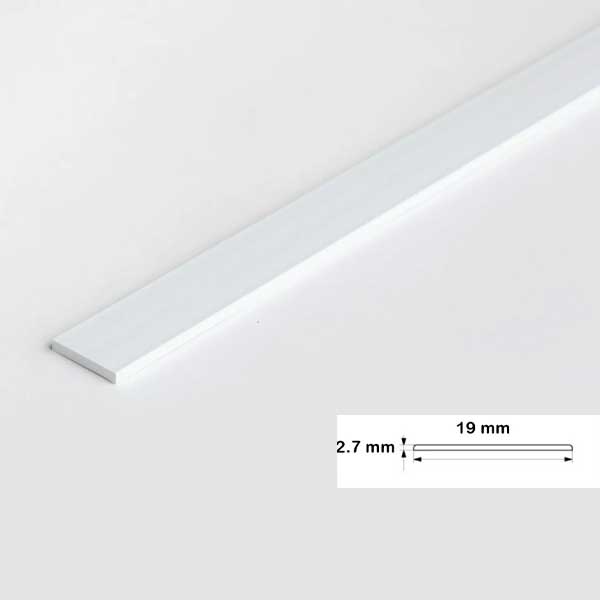 1 Metre PVC Flat Bar Door Strip – Durable Protective Seal