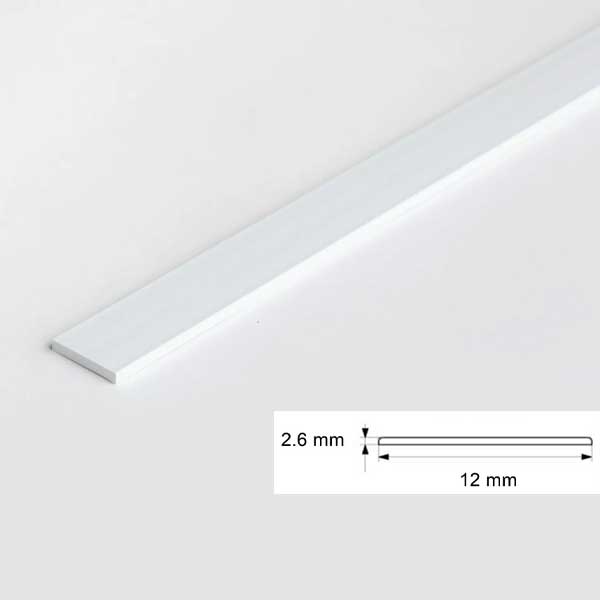 1 Metre PVC Flat Bar Door Strip – Durable Protective Seal