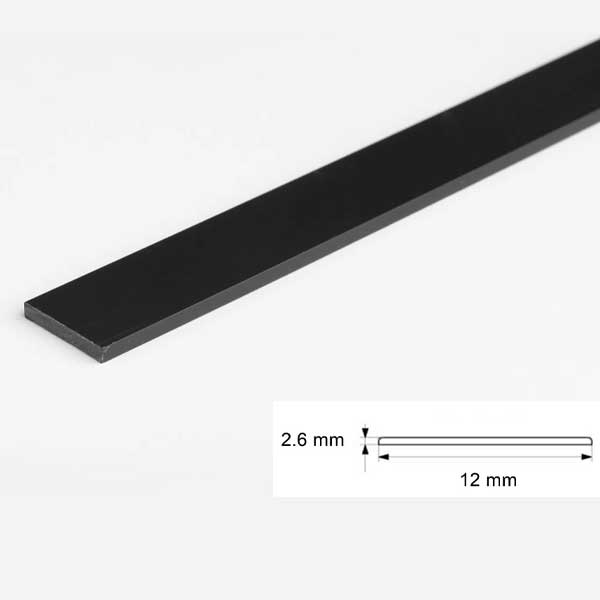 1 Metre PVC Flat Bar Door Strip – Durable Protective Seal
