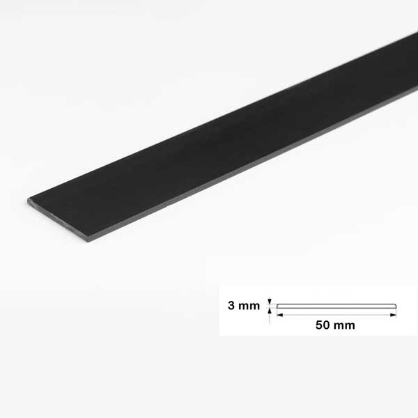 1 Metre PVC Flat Bar Door Strip – Durable Protective Seal