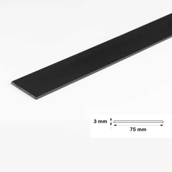 1 Metre PVC Flat Bar Door Strip – Durable Protective Seal