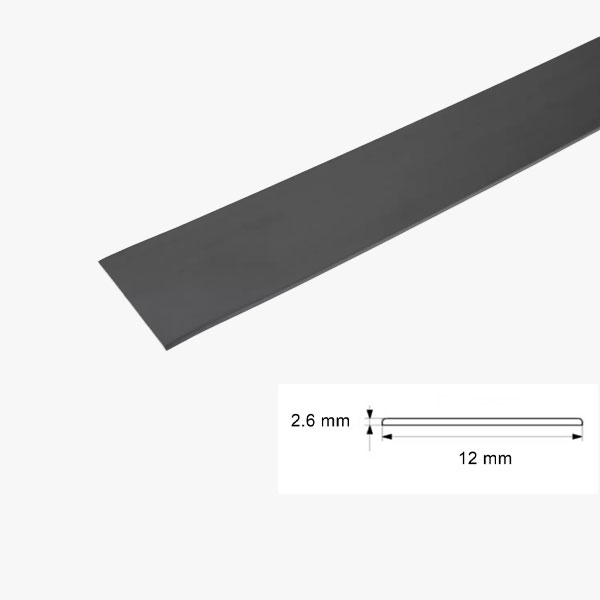 1 Metre PVC Flat Bar Door Strip – Durable Protective Seal