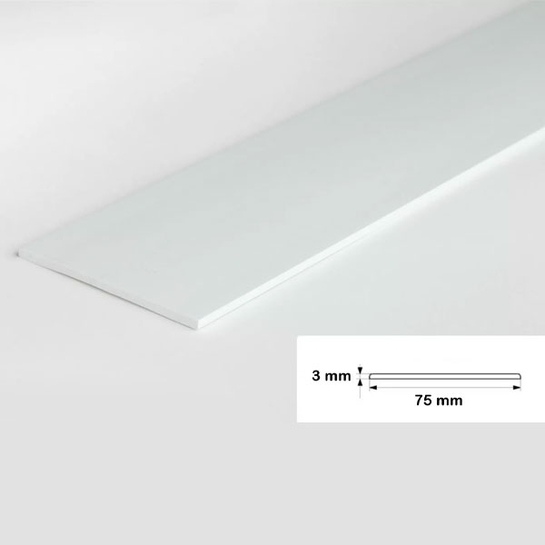 1m Durable Flat Bar PVC Architrave Cover