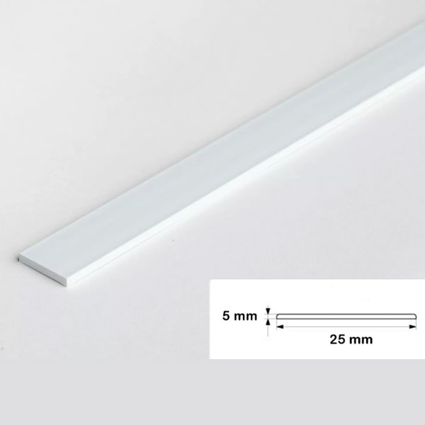 1m Durable Flat Bar PVC Architrave Cover