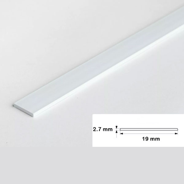 1m Durable Flat Bar PVC Architrave Cover