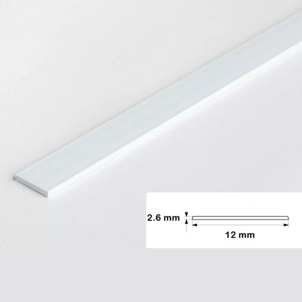 1m Durable Flat Bar PVC Architrave Cover