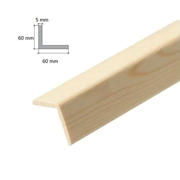 2.4m Long Angle Pine Corner Moulding Beading Wooden Timber Edging Trim