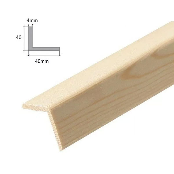 2.4m Long Angle Pine Corner Moulding Beading Wooden Timber Edging Trim