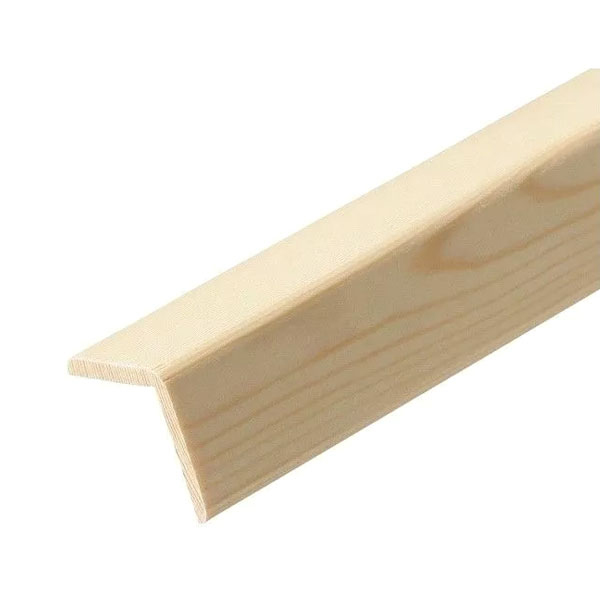 2.4m Long Angle Pine Corner Moulding Beading Wooden Timber Edging Trim