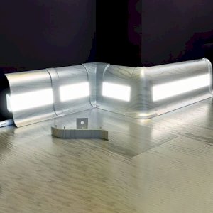 2.5m PVC Skirting Board Led Bars 