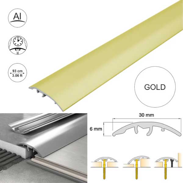 30mm Door Threshold Strip Aluminium Floor Edging Profile
