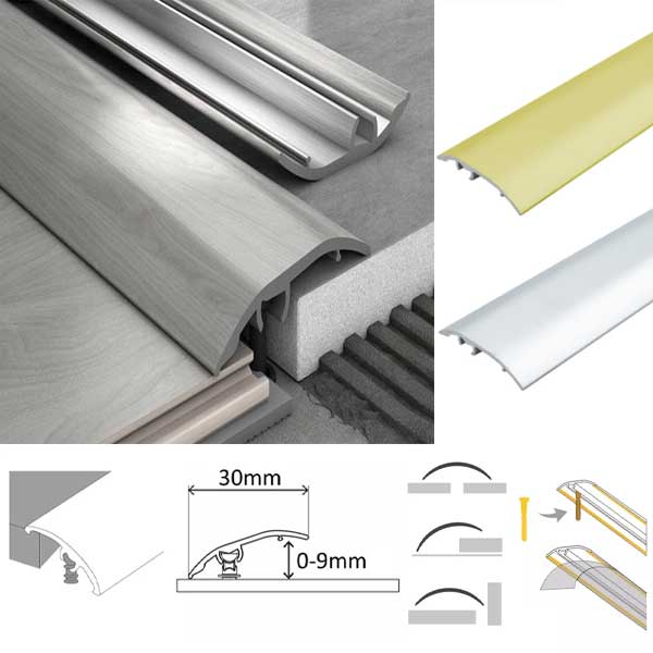 30mm Door Threshold Strip Aluminium Floor Edging Profile