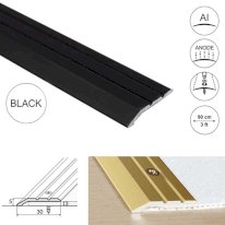 30mm Wide Aluminum Door Threshold Strip for Wood and Laminate Floors