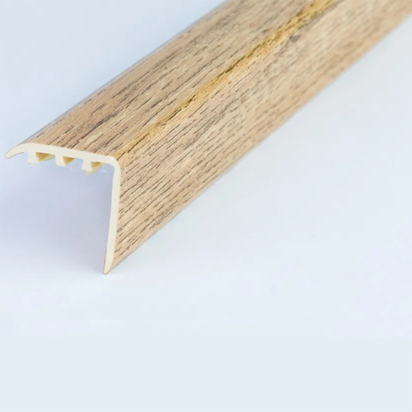 30mm x 30mm UPVC Wood Effect Stair Edging Nosing Trim
