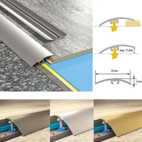  Almunium Door Bars Threshold Strip Transition Trim Laminate Tiles