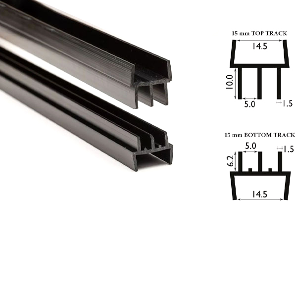 4mm Top & Bottom Stylish & Versatile Double Channel Vivarium Glass Track