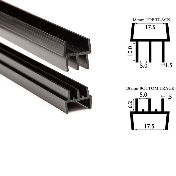 4mm Top & Bottom Stylish & Versatile Double Channel Vivarium Glass Track