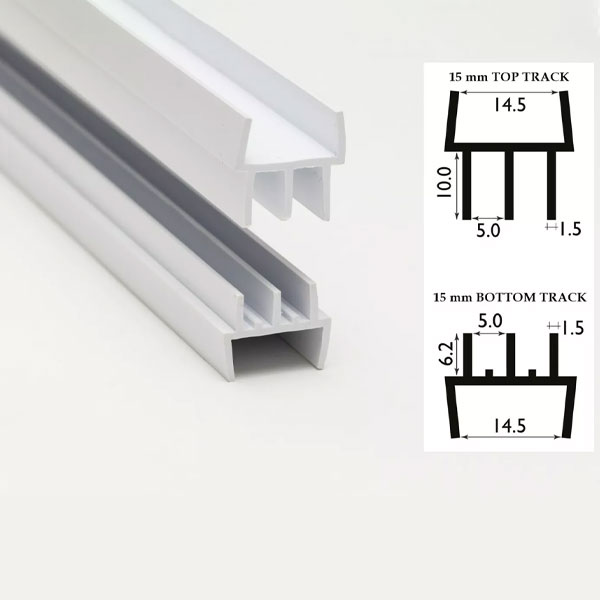 4mm Top & Bottom Stylish & Versatile Double Channel Vivarium Glass Track