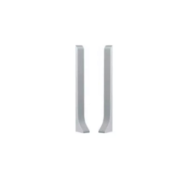 80mm High Anodized Aluminium Skirting Board with PVC Accessories 