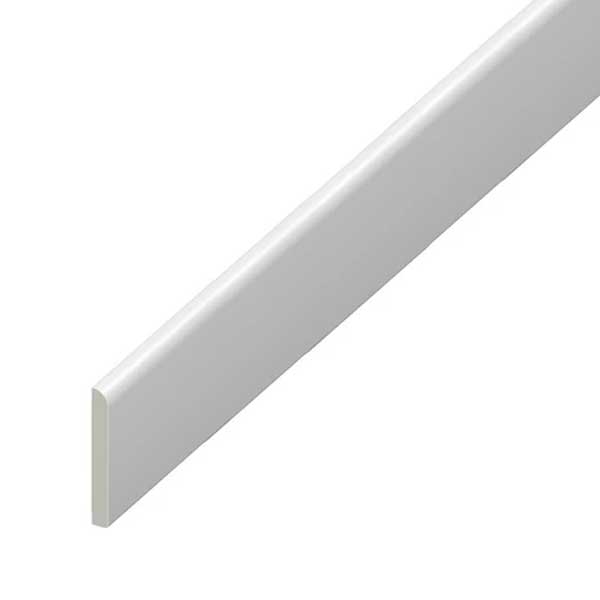 95mm UPVC Skirting Board Architrave Trim Flat Design 