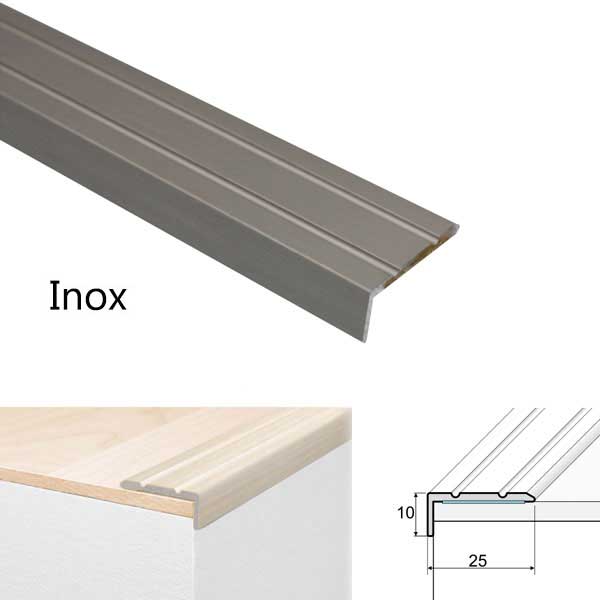 Aluminium Anti Non Slip Stair Edge Nosing