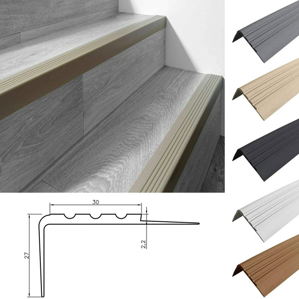 Anti Slip Stair Nosing Rubber Angle Step Edge Bullnose Stair Nosing
