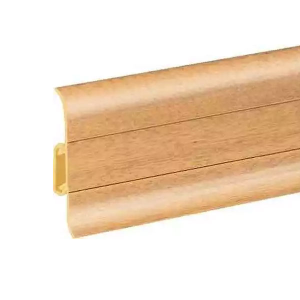 Beech PVC Skirting Board & Accessories Cable Cover Flexible Edges