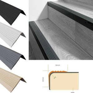 Bullnose Non Slip Stair Nosing PVC Rubber Angle Step Edge