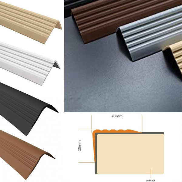 Bullnose Self Adhesive Stair Nosing Rubber Angle Step Edge
