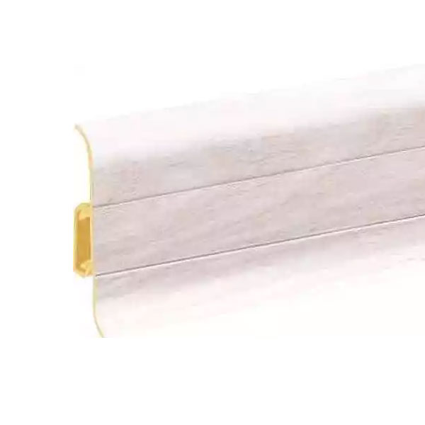 Caucasian Ash  PVC Skirting Board & Accessories Cable Cover Flexible Edges