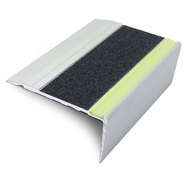 Commercial Stair Nosing 68mm x 33mm Non Slip Silicone Carbide Insert step edge protection