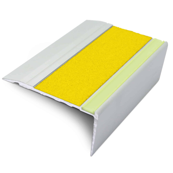 Commercial Stair Nosing 68mm x 33mm Non Slip Silicone Carbide Insert step edge protection