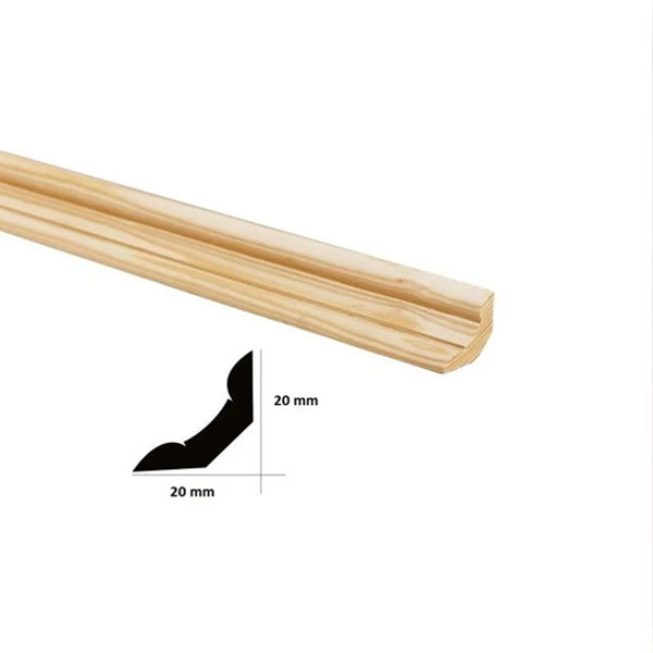  Decorative Trim Moulding Beading Wooden Timber Edging Pine Scotia 1m Long