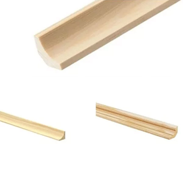  Decorative Trim Moulding Beading Wooden Timber Edging Pine Scotia 1m Long