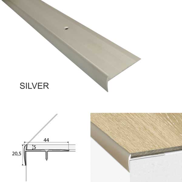 Luxury Click Vinyl Flooring Stairs Nosing Screw Fix