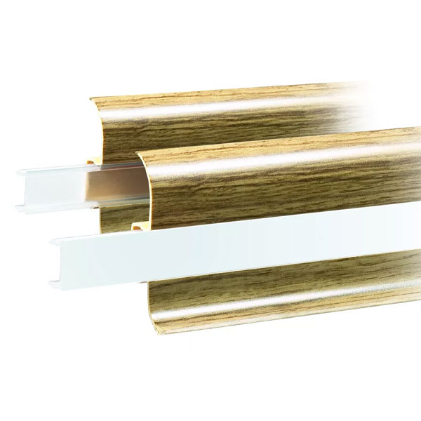 Mountain Maple PVC Skirting Board & Accessories Cable Cover Flexible Edges