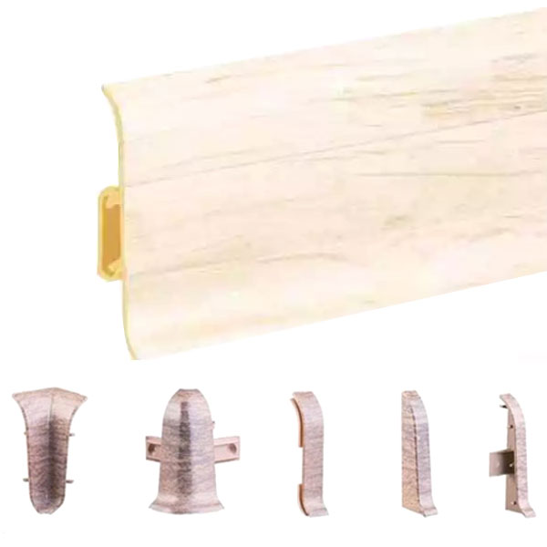 Mountain Maple PVC Skirting Board & Accessories Cable Cover Flexible Edges