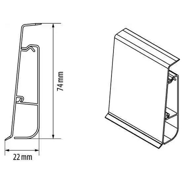 Oak Celtic PVC Skirting Board & Accessories with Flexible Edges and Cable Cover