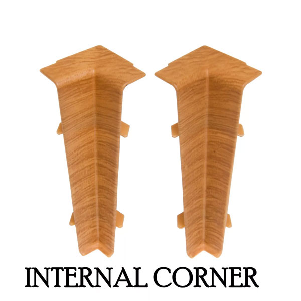 Oak Celtic PVC Skirting Board & Accessories with Flexible Edges and Cable Cover
