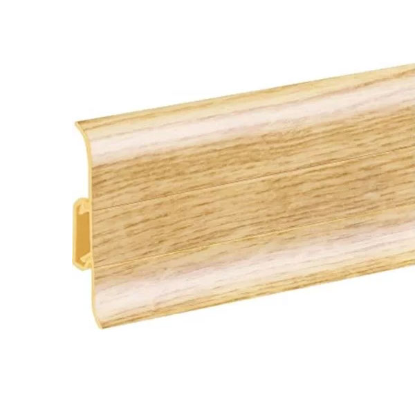 Oak Stave PVC Skirting Board & Accessories Cable Cover Flexible Edges