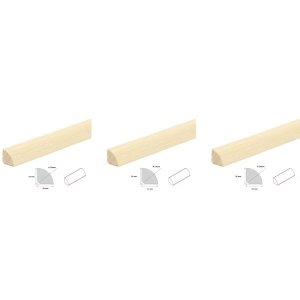 Pine Decorative Flooring Quadrant Trim Beading Wood Moulding Edging
