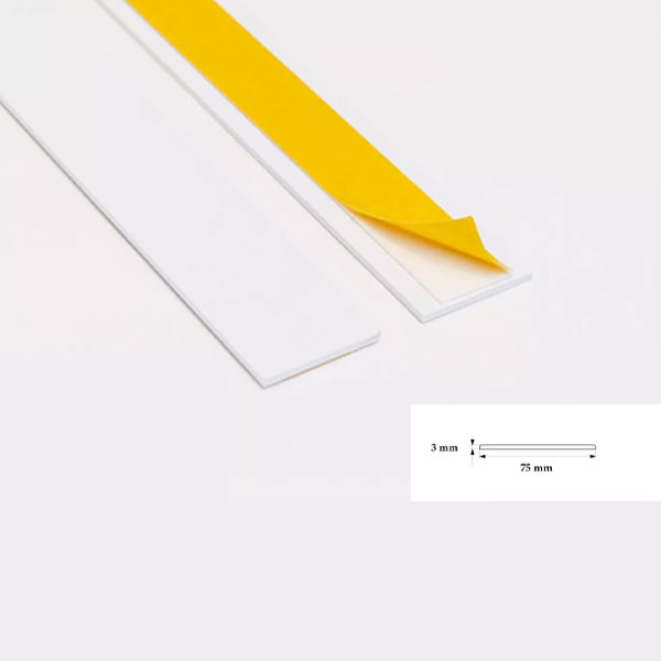 PVC 1 Metre Self Adhesive Durable Flat Architrave Trim