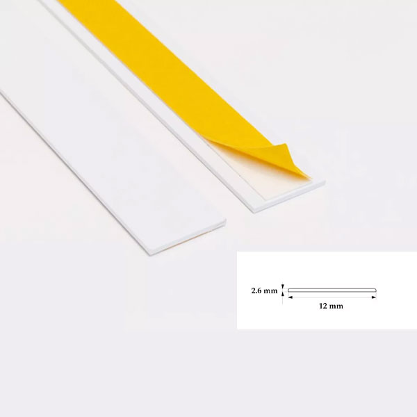 PVC 1 Metre Self Adhesive Durable Flat Architrave Trim
