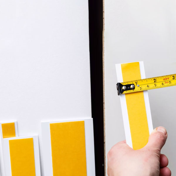 PVC 1 Metre Self Adhesive Durable Flat Architrave Trim
